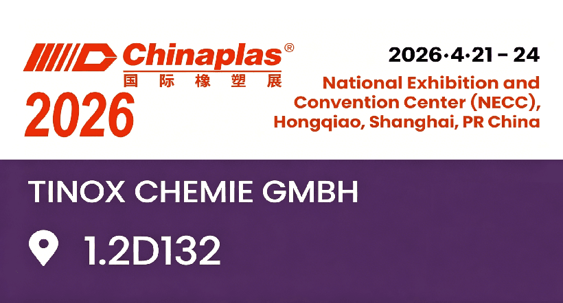 CHINAPLAS 2026 - Tinox Chemie Shanghai Stand 1.2D132