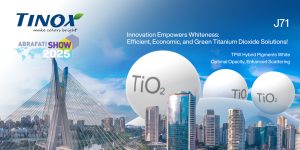 Tinox Chemie booth J71 Abrafati 2025 Sao Paulo TPW-714 TPW-716 hybrid pigment TiO2
