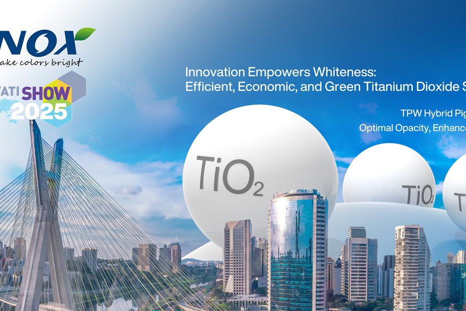 Tinox Chemie booth J71 Abrafati 2025 Sao Paulo TPW-714 TPW-716 hybrid pigment TiO2