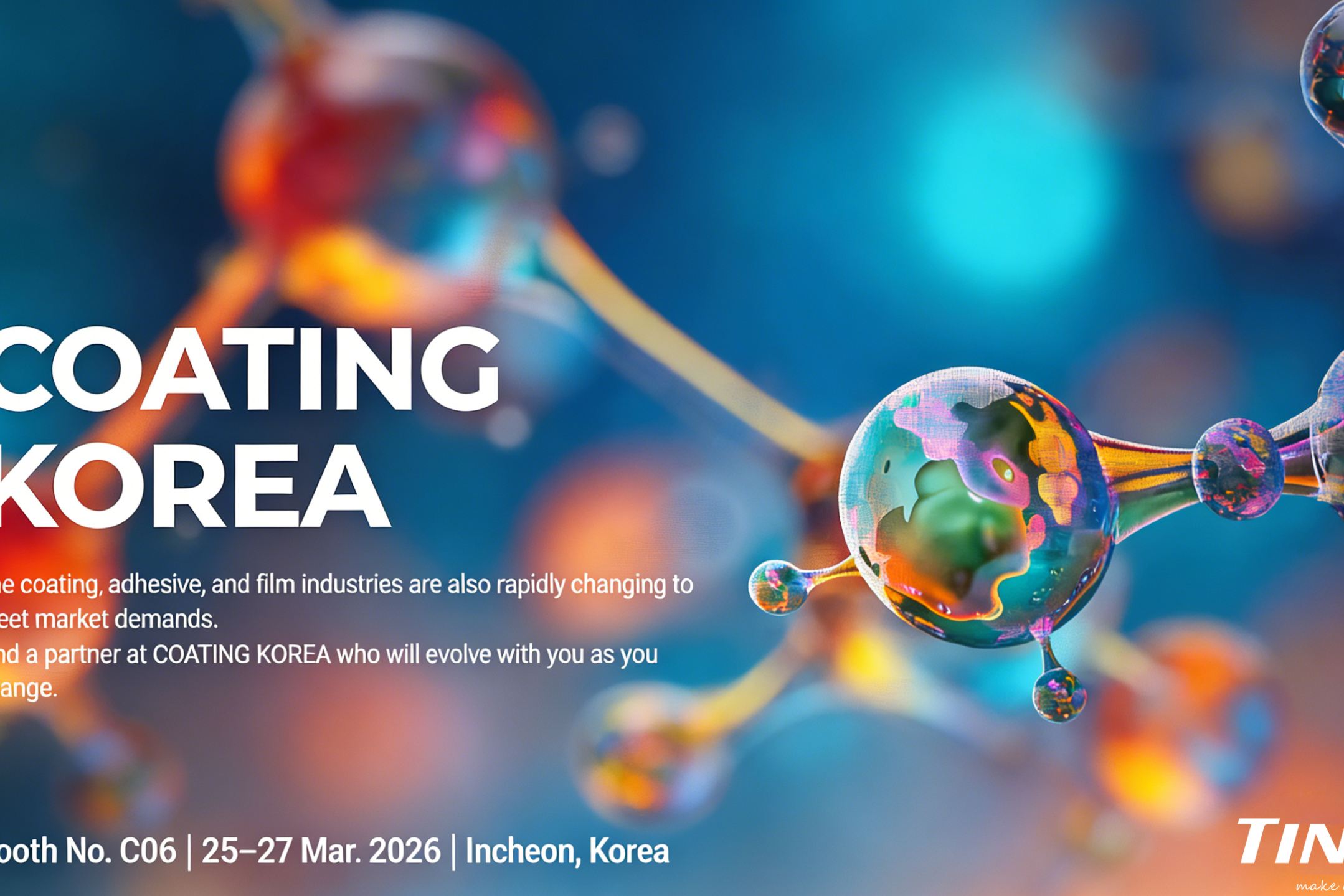 Tinox Chemie booth C06 Coating Korea 2026 Incheon South Korea TiO2 coatings